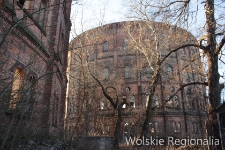 Zabytkowe rotundy Gazowni Miejskiej przy ul. Prądzyńskiego, mieszczące dawniej zbiorniki gazu