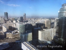Widok na Wolę z wieżowca Warsaw Financial Center