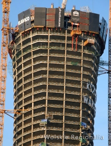 Budowa wieżowca Warsaw Spire