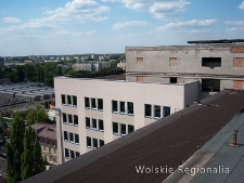 Widok w kierunku północno-zachodnim z budynku Zakładów im. Róży Luksemburg