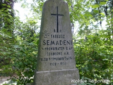 Nagrobek Tadeusza Semadeni na cmentarzu ewangelicko-reformowanym
