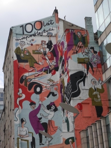 Mural "100 lat niepodległości" przy ulicy Prostej 51