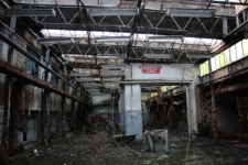 Wnętrze opuszczonej stacji kontroli pojazdów przy ulicy Ordona 23