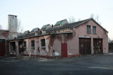 Opuszczone garaże przy ulicy Ordona 23