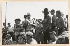 Członkowie Koła PTTK nr146 w czasie XV Zlotu Turystów Warszawskich PTTK w Warce, 8-9.09.1973