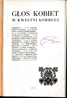 Głos kobiet w kwestii kobiecej