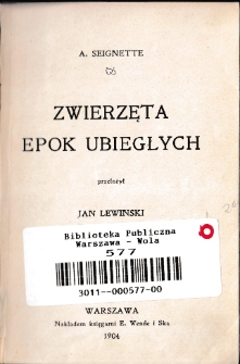 Zwierzęta epok ubiegłych