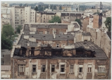 Budynki uszkodzone przez pożar na ul. Żelaznej