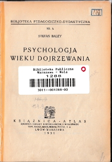 Psychologia wieku dojrzewania