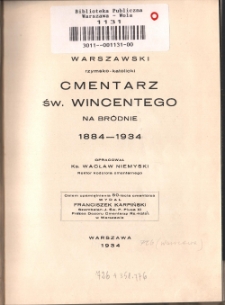 Warszawski rzymsko-katolicki cmentarz św. Wincentego