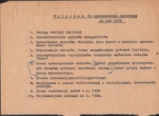 Wytyczne do sprawozdania opisowego za rok 1959